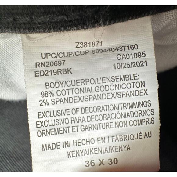 Wrangler Men's Dark Wash High Rise Rigid Cowboy Cut Straight Jeans 36/30 - Picture 9 of 10